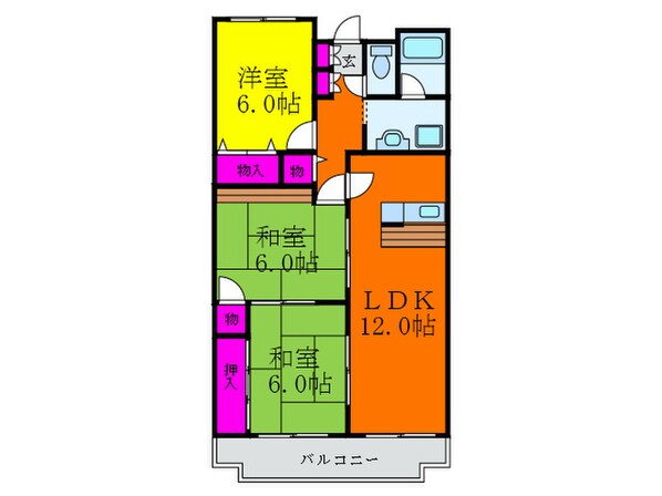 フェルティ摂津の物件間取画像